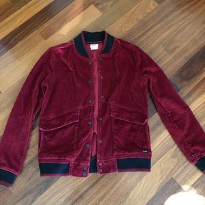 Rvca corduroy bomber jacket